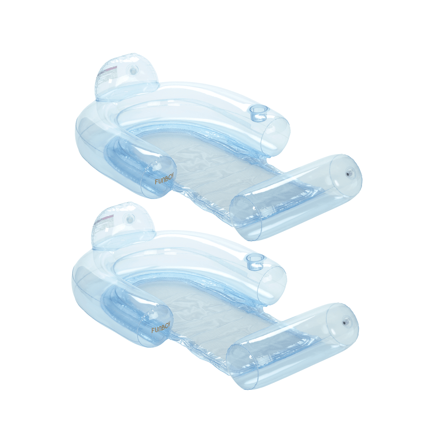 Clear Blue Mesh Lounger - 2 Pack